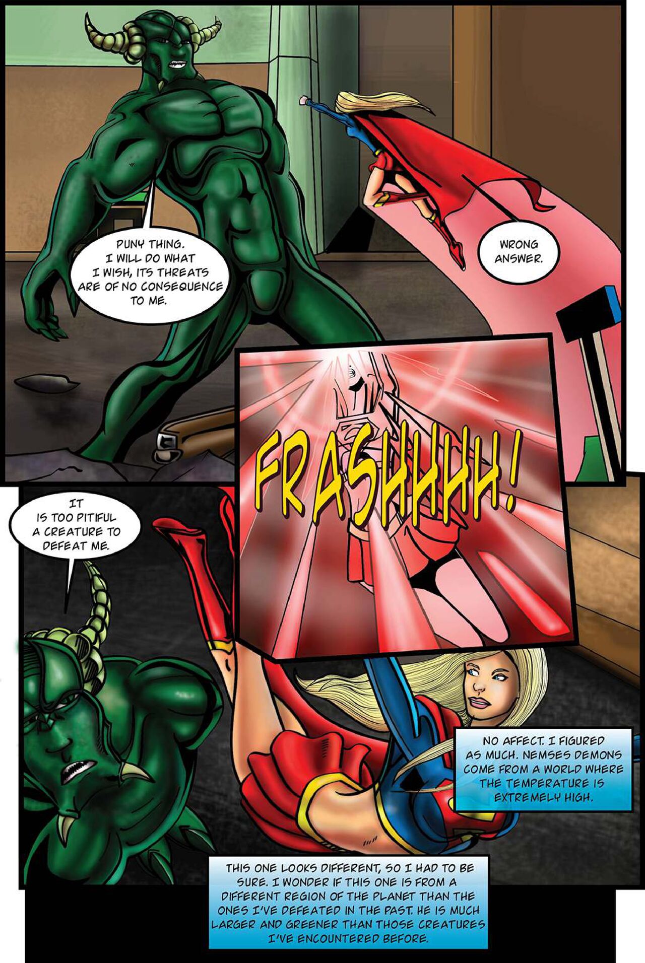 Supergirl: Issue #1 - Demonic Bloodsport Part 1 page 6 full
