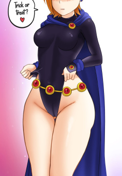 Gwen Tennyson Wearing Raven's Outfit