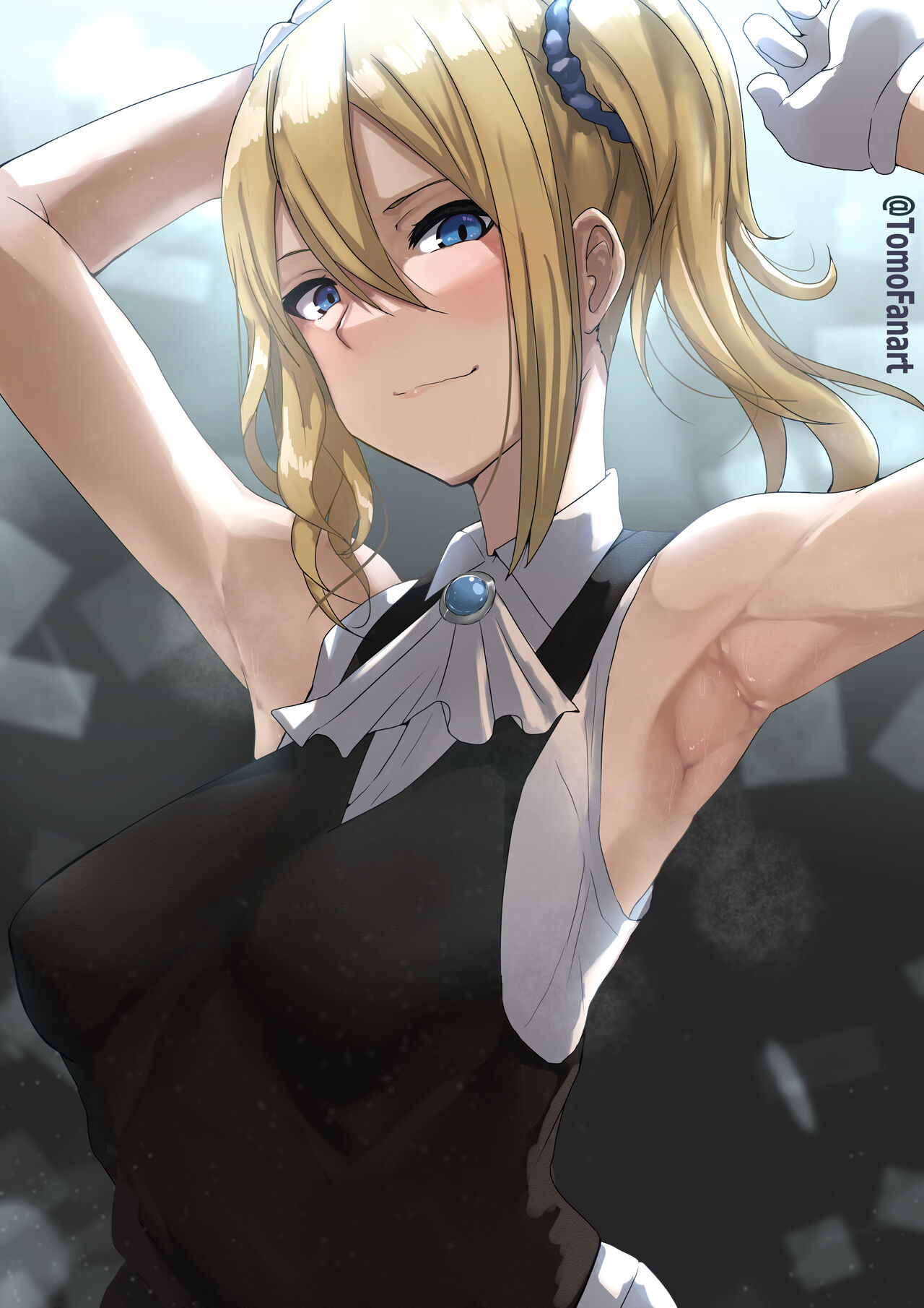 早坂さんの美味しい腋?,Hayasaka's delicious armpits? page 3 full
