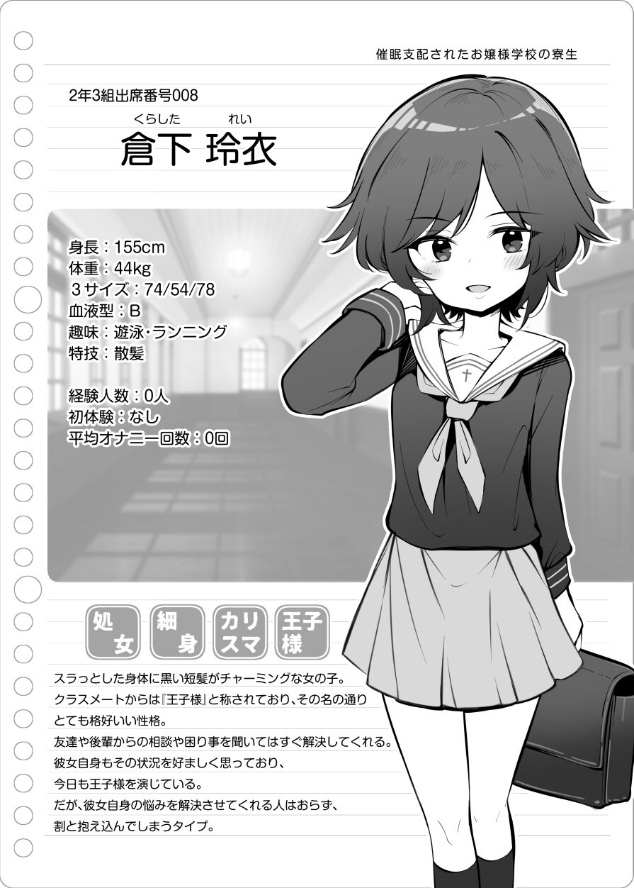 Saimin Shihai Sareta Ojou-sama Gakkou no Ryousei ~Kurashita Rei~ page 3 full
