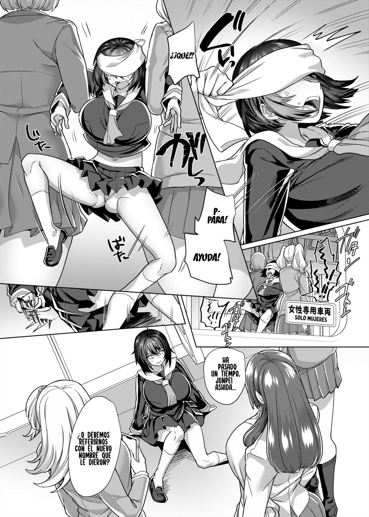 Fukushuu Senyou Sharyou ~Chikan Shitara JC no Karada ni Kaerarete Josei Senyou Sharyou de Tsuugaku no Kei~ page 4 full