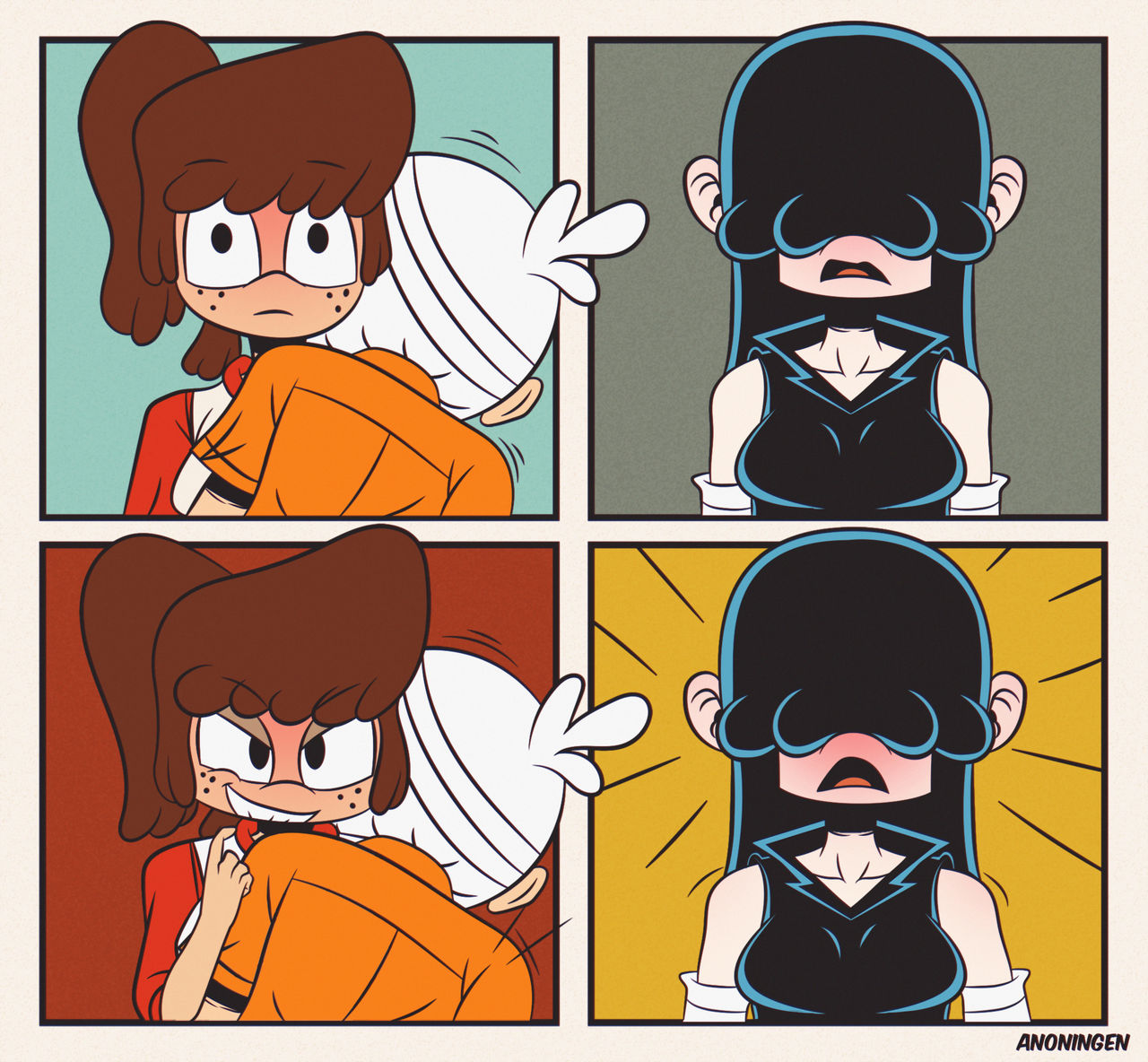 Sibling Threesome  / The Loud House page 7 full